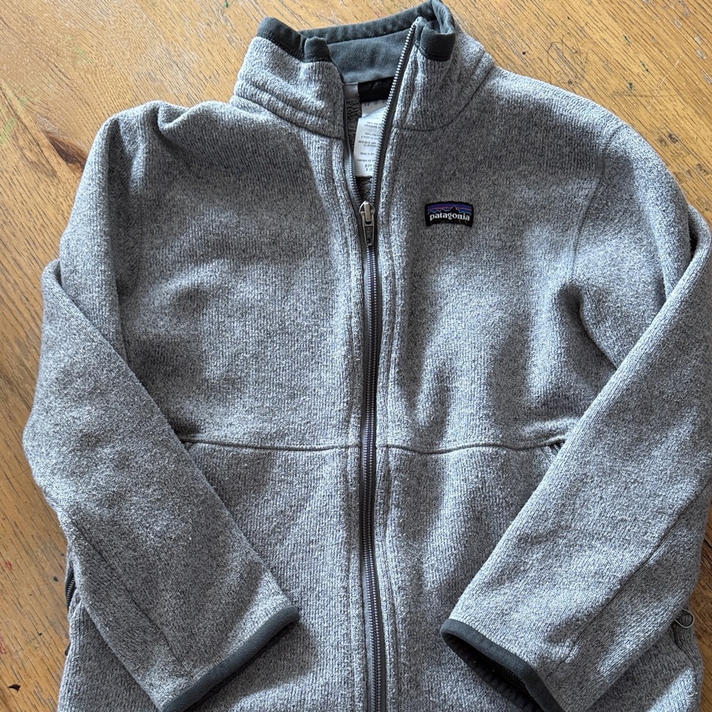 Patagonia Heather Gray Zip-Up Fleece